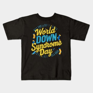 march 21 world down syndrome day Kids T-Shirt